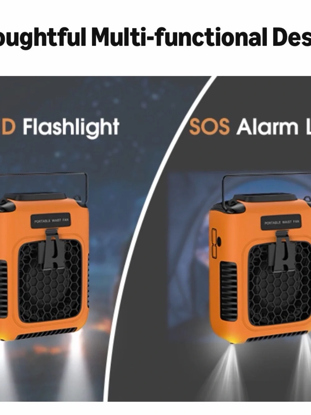 2-in-1 Portable Fan & Charger